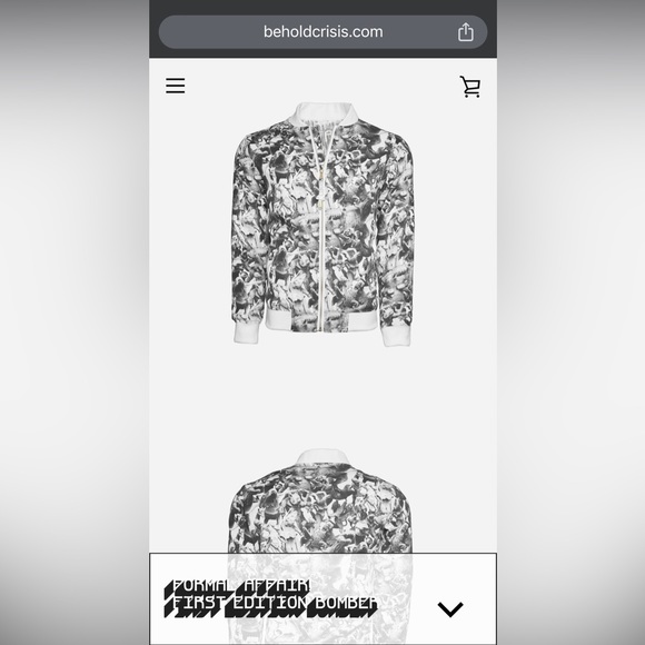 Bourbon Summer Cartoon Crisis Formal Affair! First Edition Bomber - Picture 4 of 9